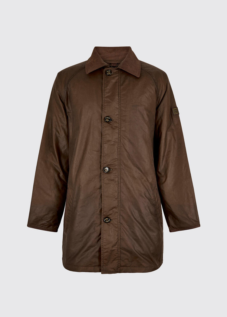 Prospect Men's waxed cotton coat - Café