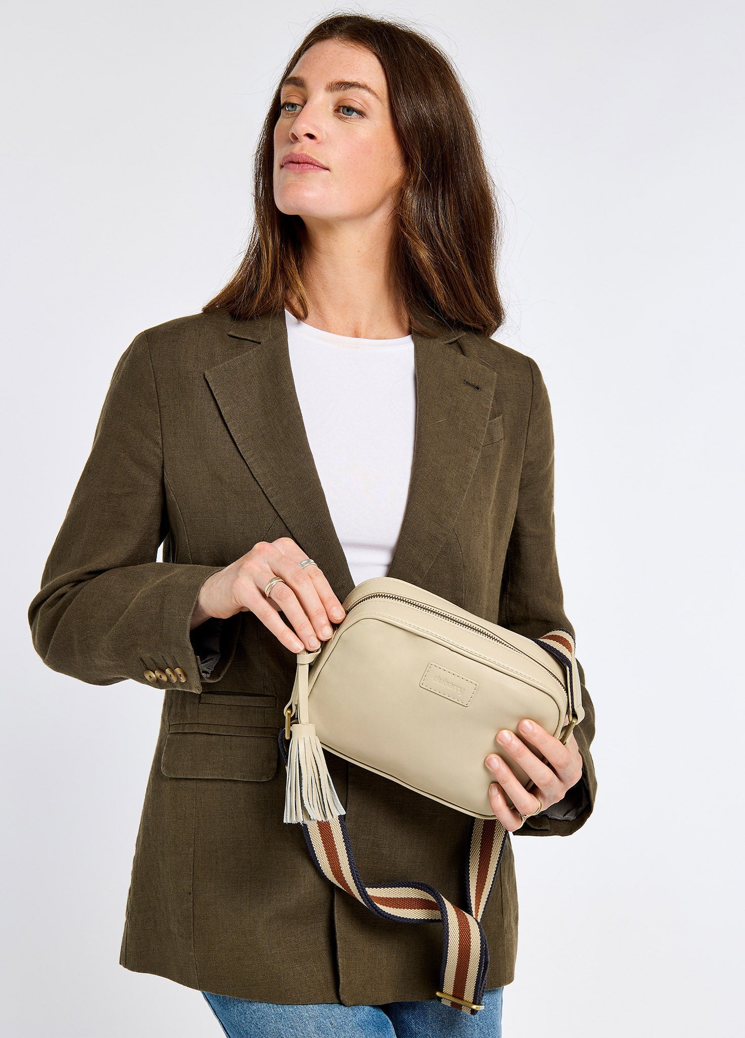 Rostrevor Ladies Cross Body Bag - Oyster