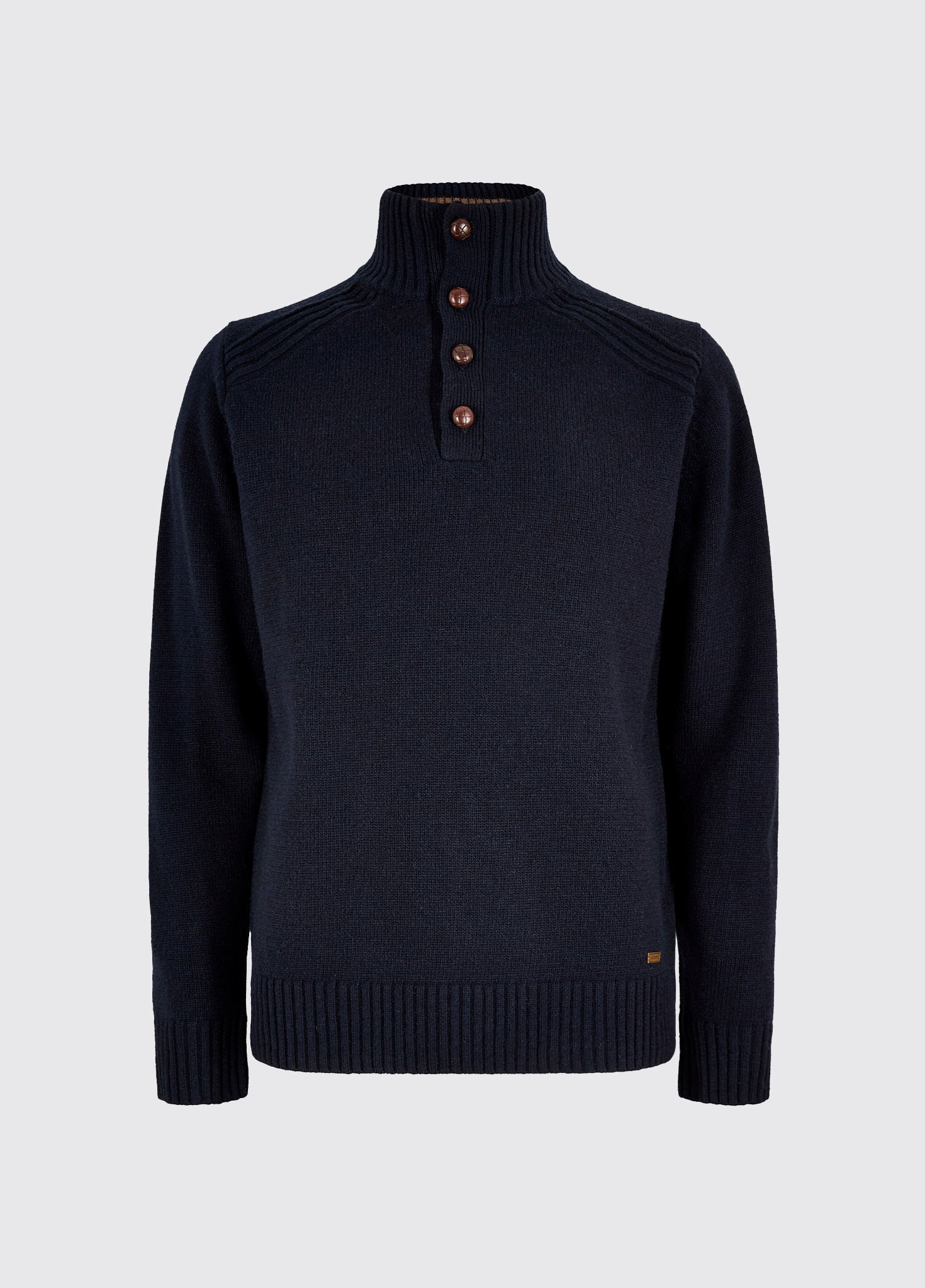 Shields Men’s button neck sweater - Navy