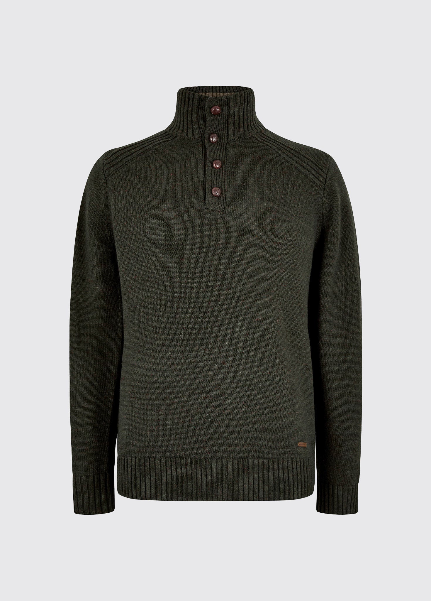 Shields Men’s button neck sweater - Olive