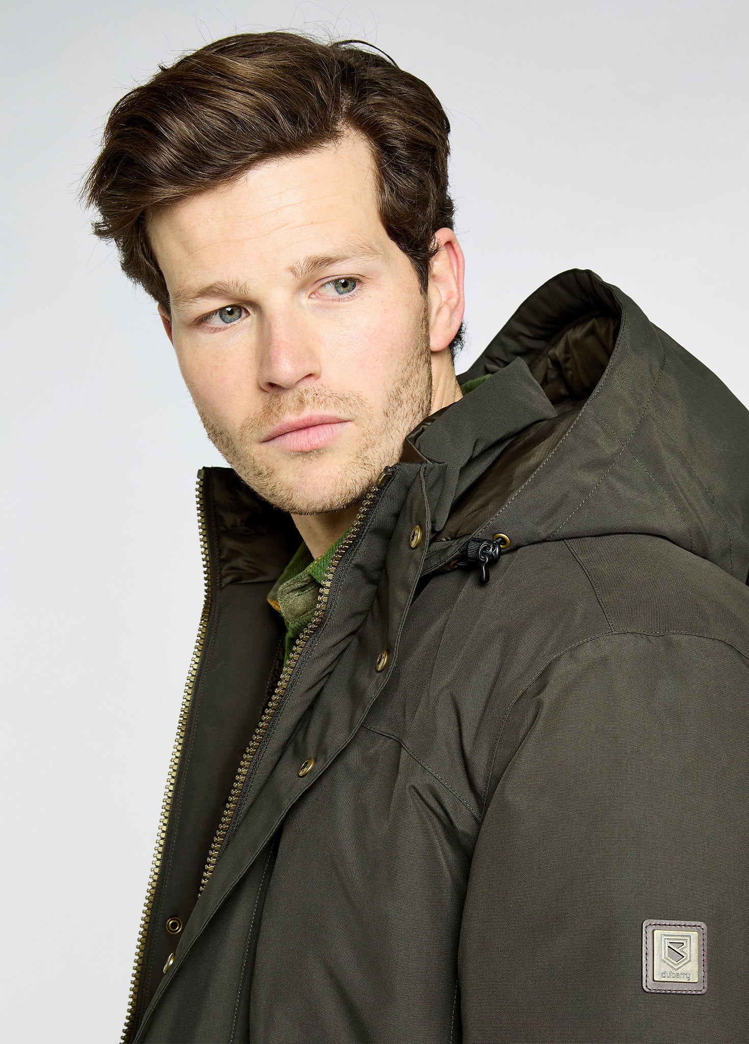 Swiftsheath Men’s waterproof, hooded technical down parka - Olive