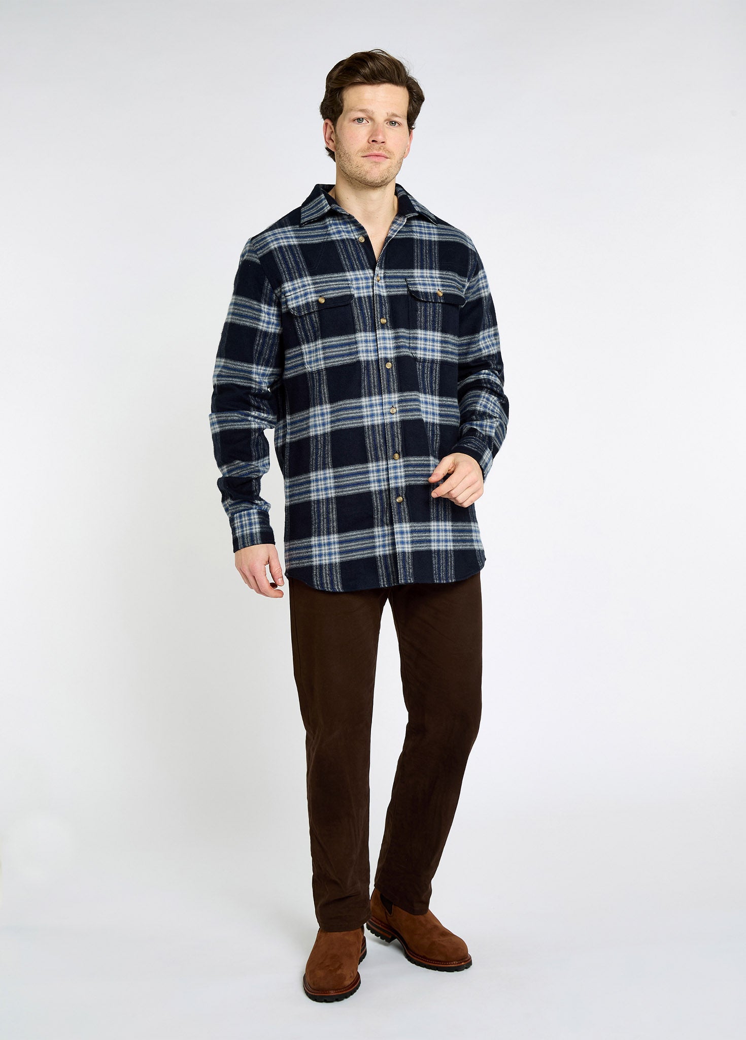 Townley Men’s flannel shirt - Indigo