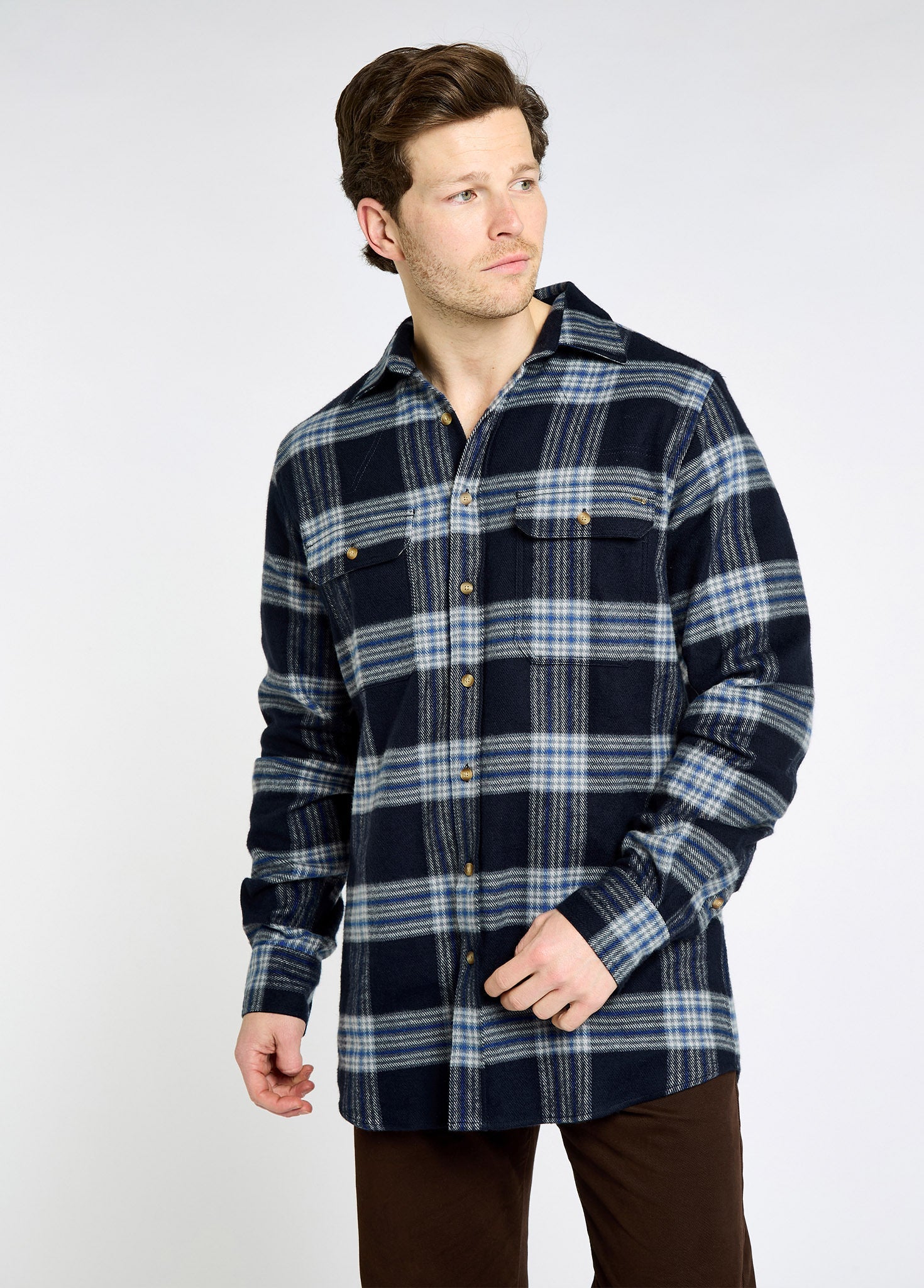 Townley Men’s flannel shirt - Indigo