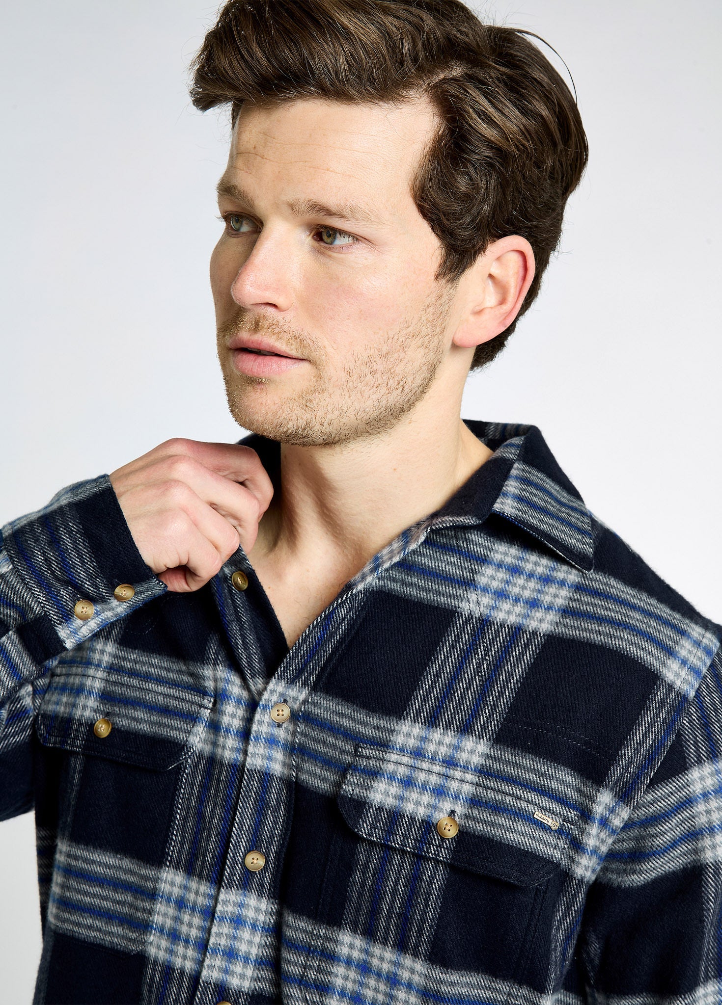Townley Men’s flannel shirt - Indigo