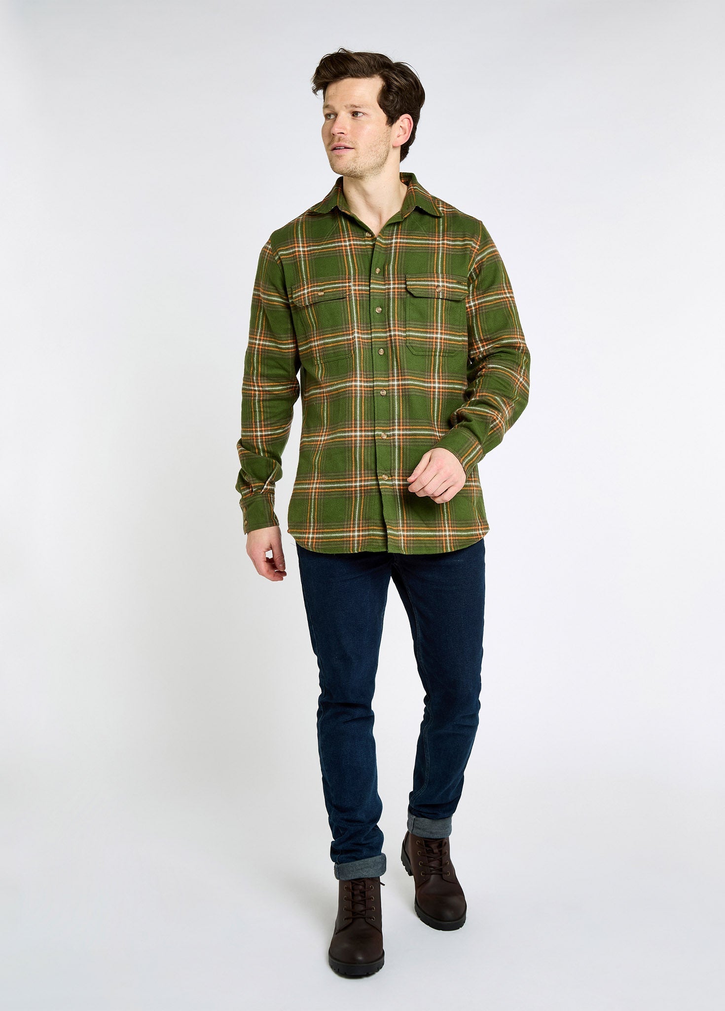 Townley Men’s flannel shirt - Olive