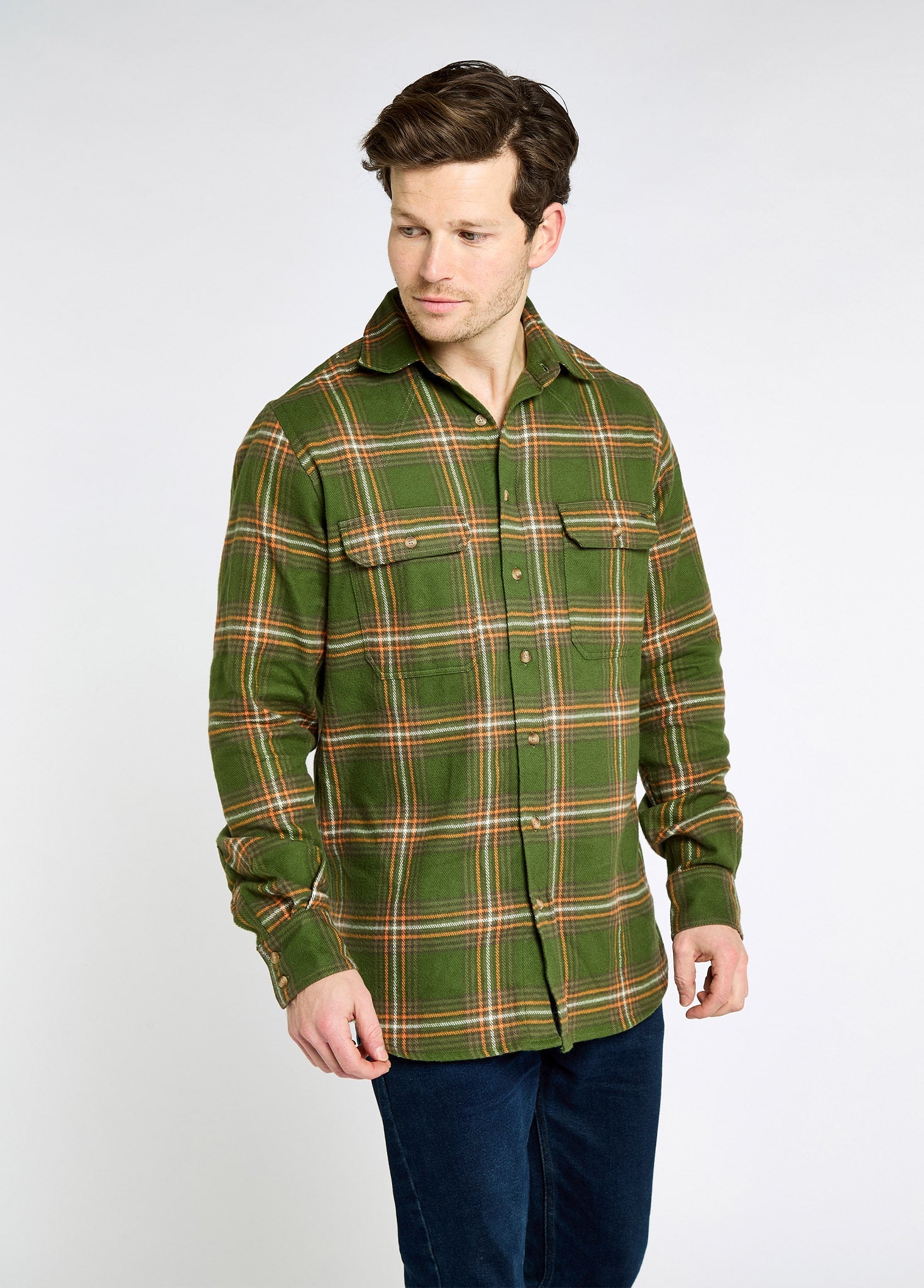Townley Men’s flannel shirt - Olive