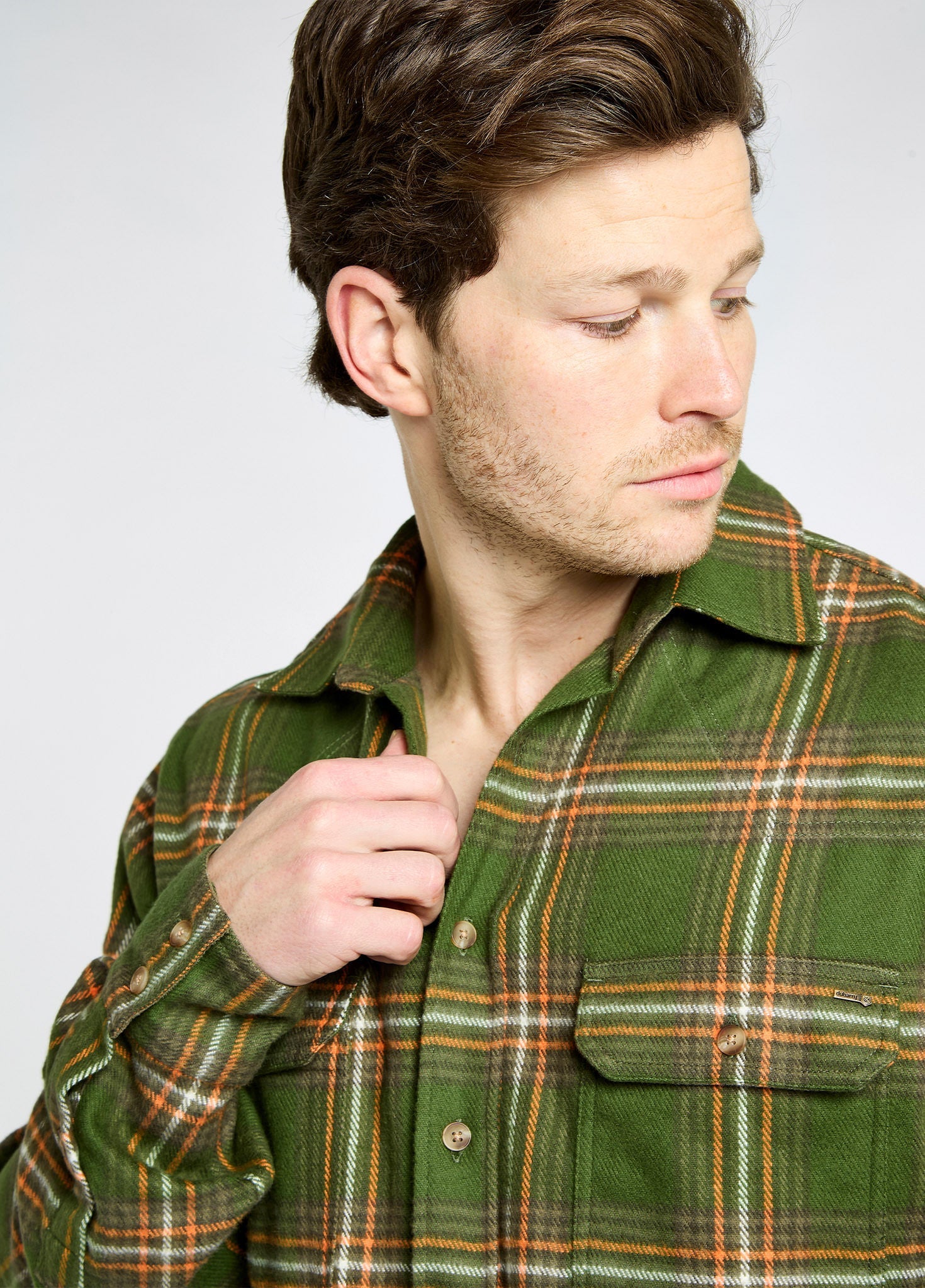 Townley Men’s flannel shirt - Olive