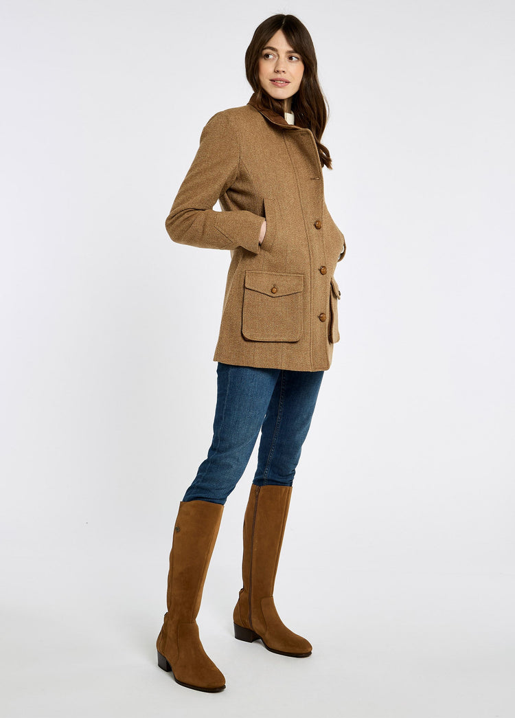 Willow Ladies' tweed utility jacket - Camel Twill