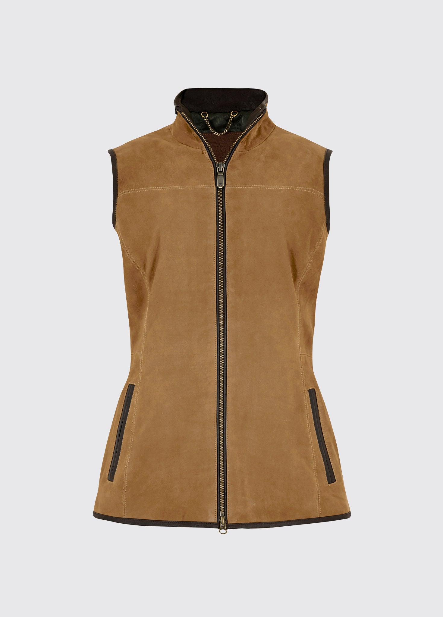 Kingston Ladies' Leather Vest - Tan