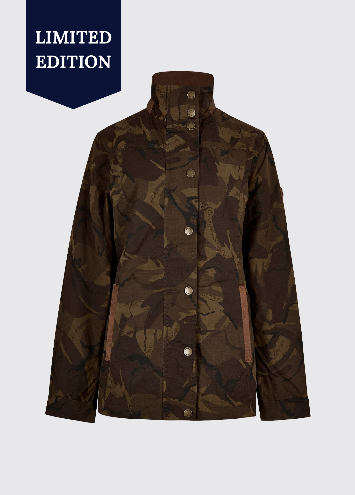 Mountrath LTD Women's Limited edition waxed cotton jacket - Brown Camo Mountrath LTD Women's Limited edition waxed cotton jacket - Brown Camo