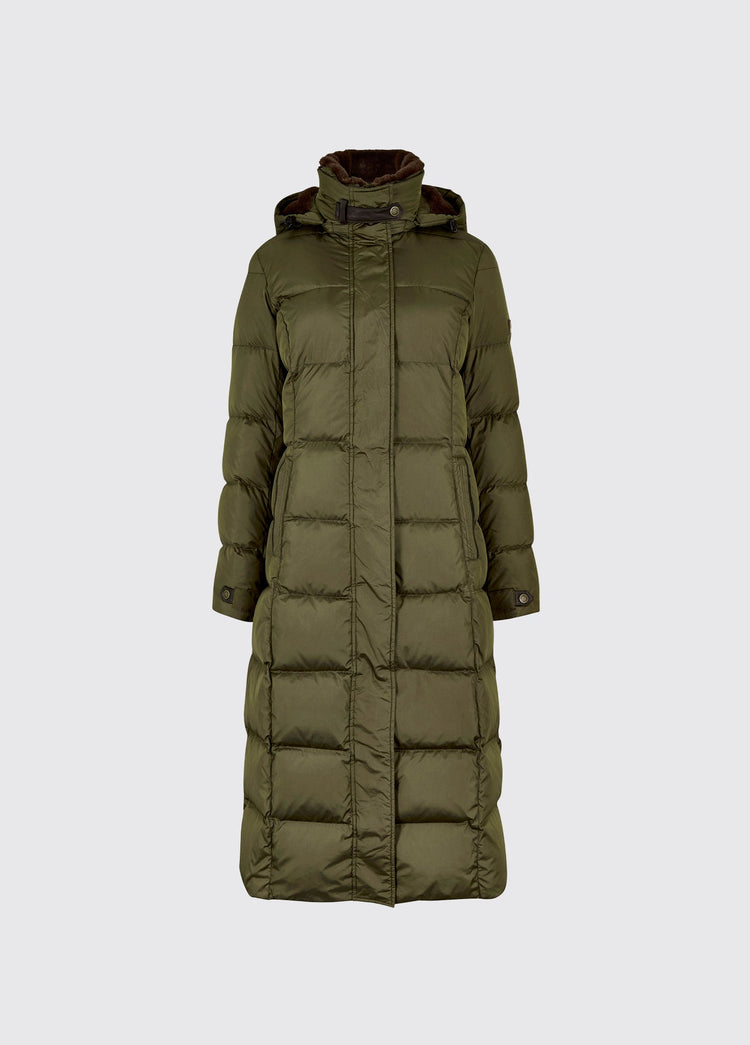 Aldborough Women's full length down jacket - Olive