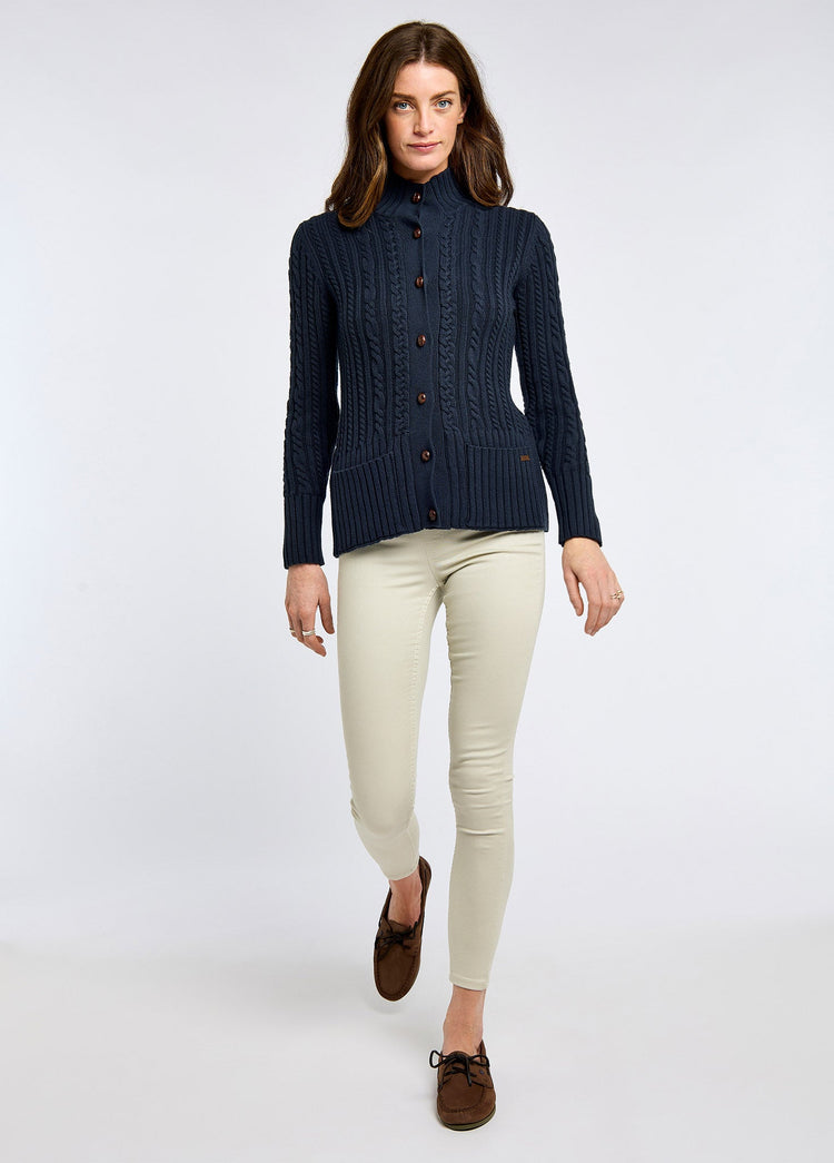 Ardrahan Ladies' fisherman cardigan - Navy