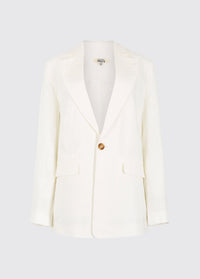 Avonlea Ladies' tailored linen jacket - White