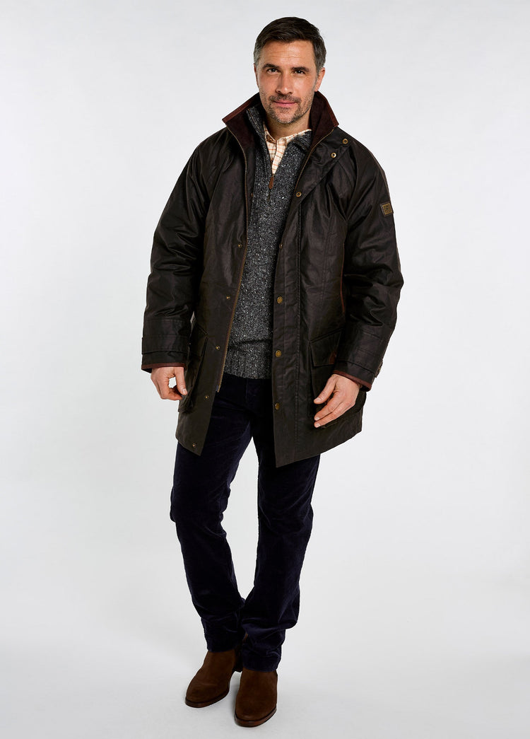 Ballylee Men’s Waxed Cotton Field Sports Jacket - Java
