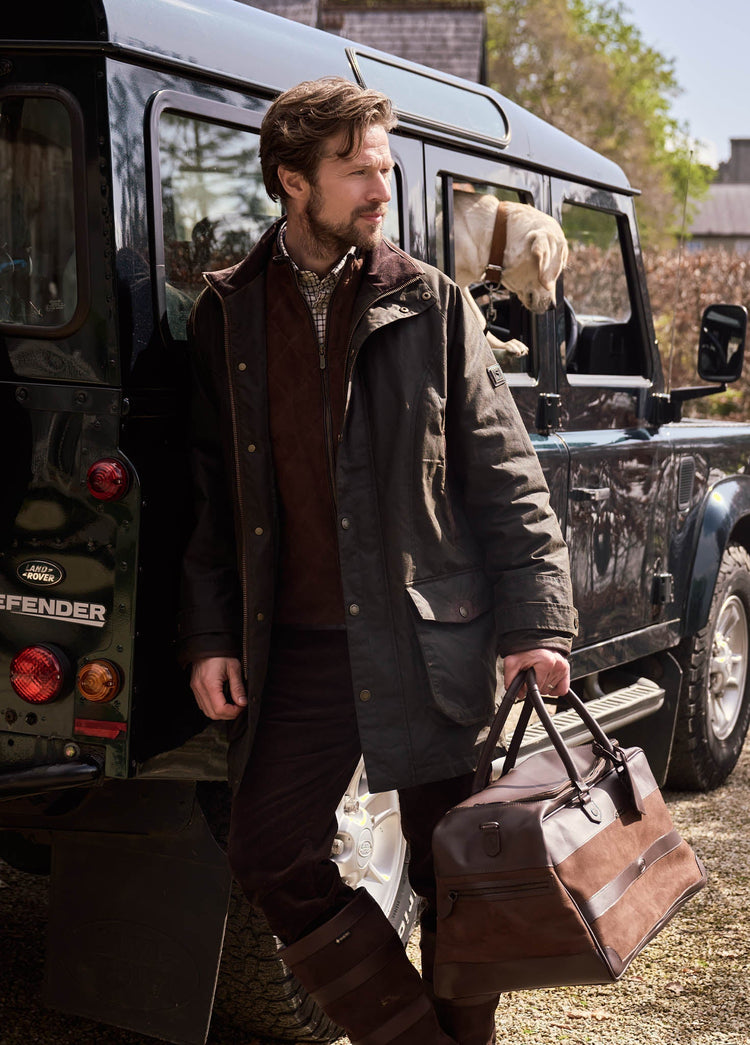 Ballylee Men’s Waxed Cotton Field Sports Jacket - Java