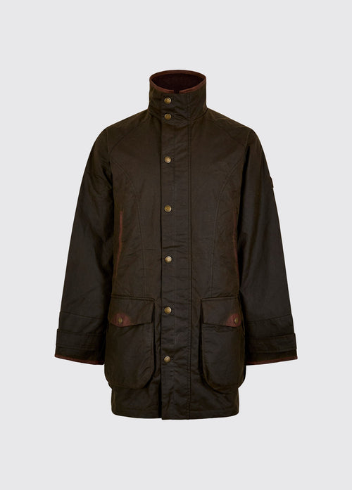 Ballylee Men’s Waxed Cotton Field Jacket - Olive