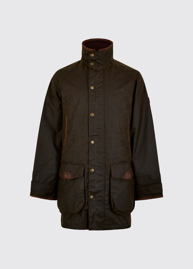 Ballylee Men’s Waxed Cotton Field Jacket - Olive