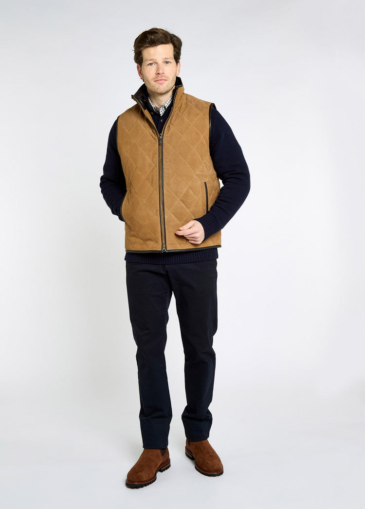 Bellamont Men's goat suede Vest - Tan