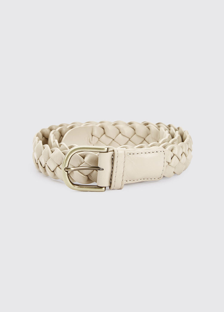 Belmore Ladies' Leather Belt - Oyster