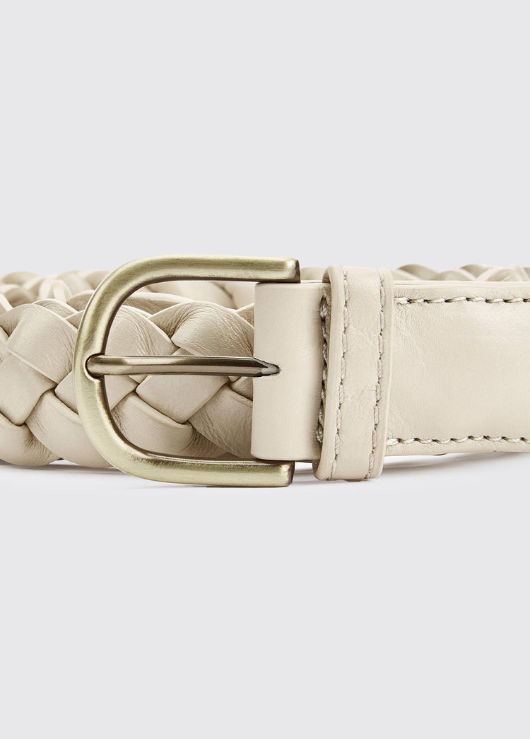 Belmore Ladies' Leather Belt - Oyster