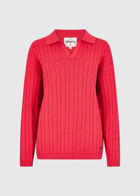 Brownville Women's Cable Knit Jumper - Coral