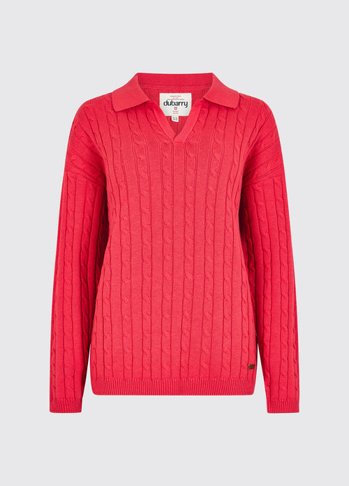 Brownville Women's Cable Knit Jumper - Coral