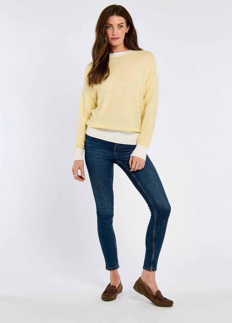 Carrick Ladies' bamboo blend sweater - Oyster