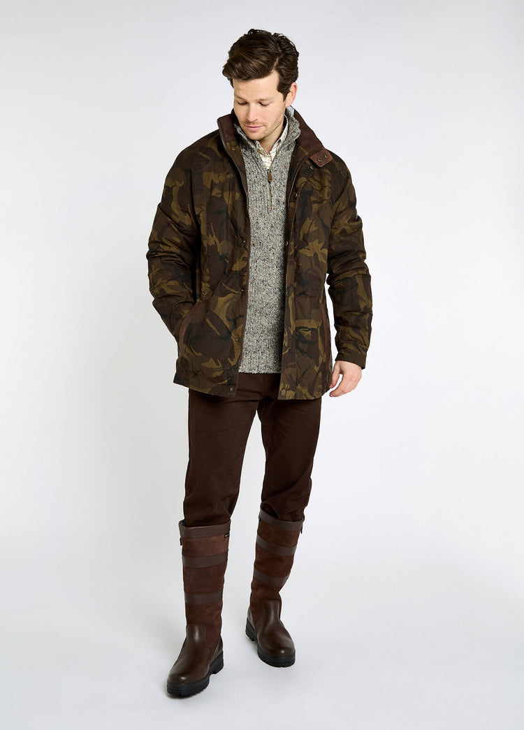 Carrickfergus LTD Men's Limited edition waxed cotton jacket - Brown Camo