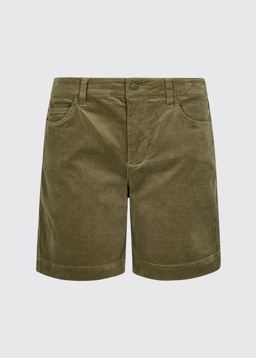 Clareview pincord shorts - Dusky Green