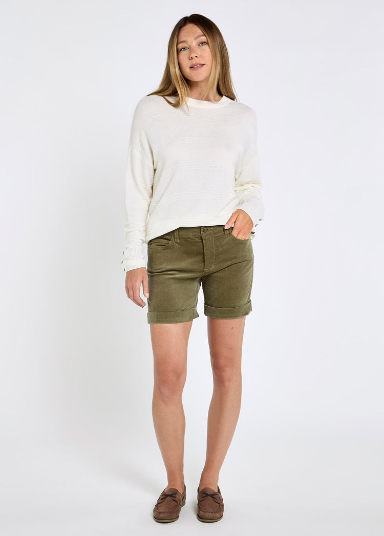 Clareview pincord shorts - Dusky Green