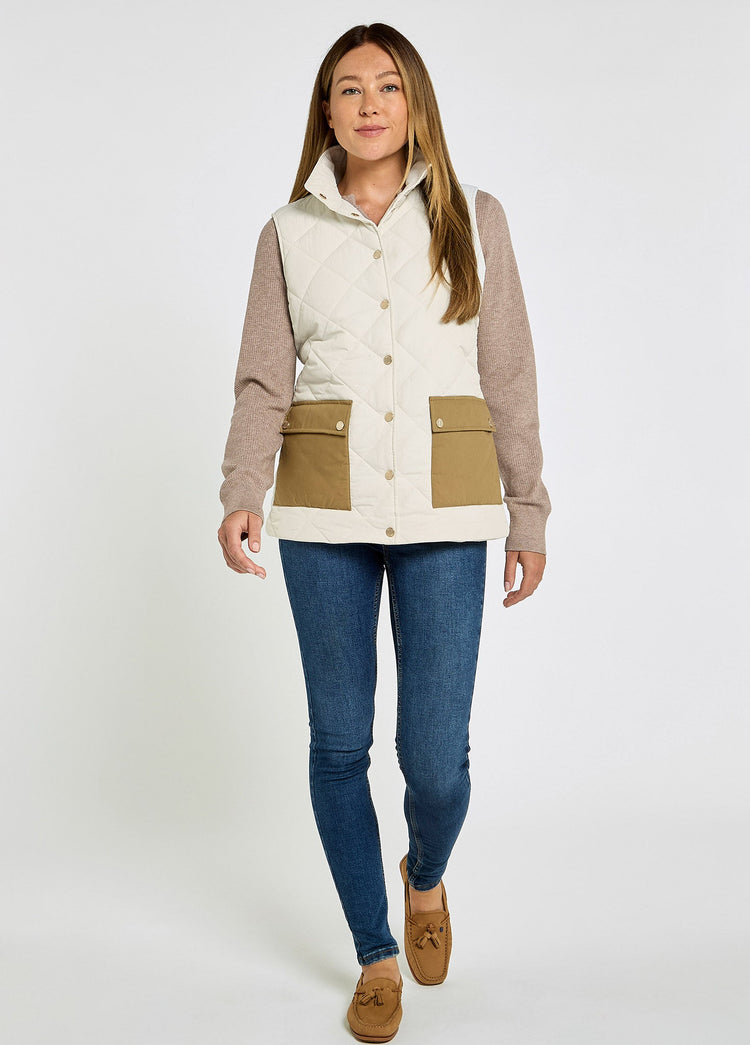 Clashmore Women's Quilted Vest - Bone