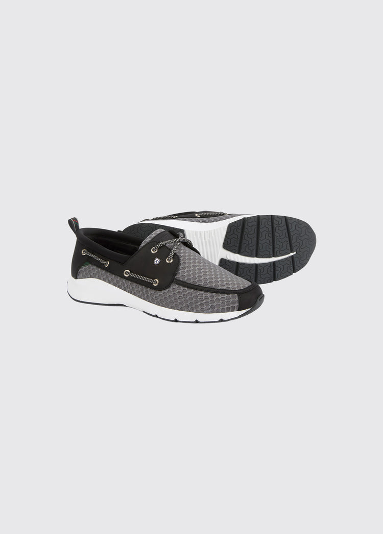 Cliffway Men's Fabric Boat Shoe - Graphite