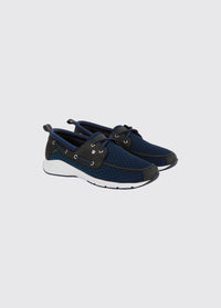 Cliffway Men's Fabric Boat Shoe - Navy