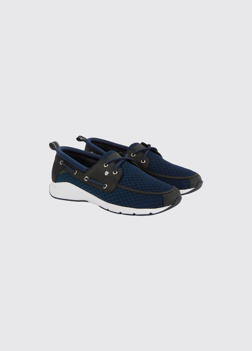 Cliffway Men's Fabric Boat Shoe - Navy