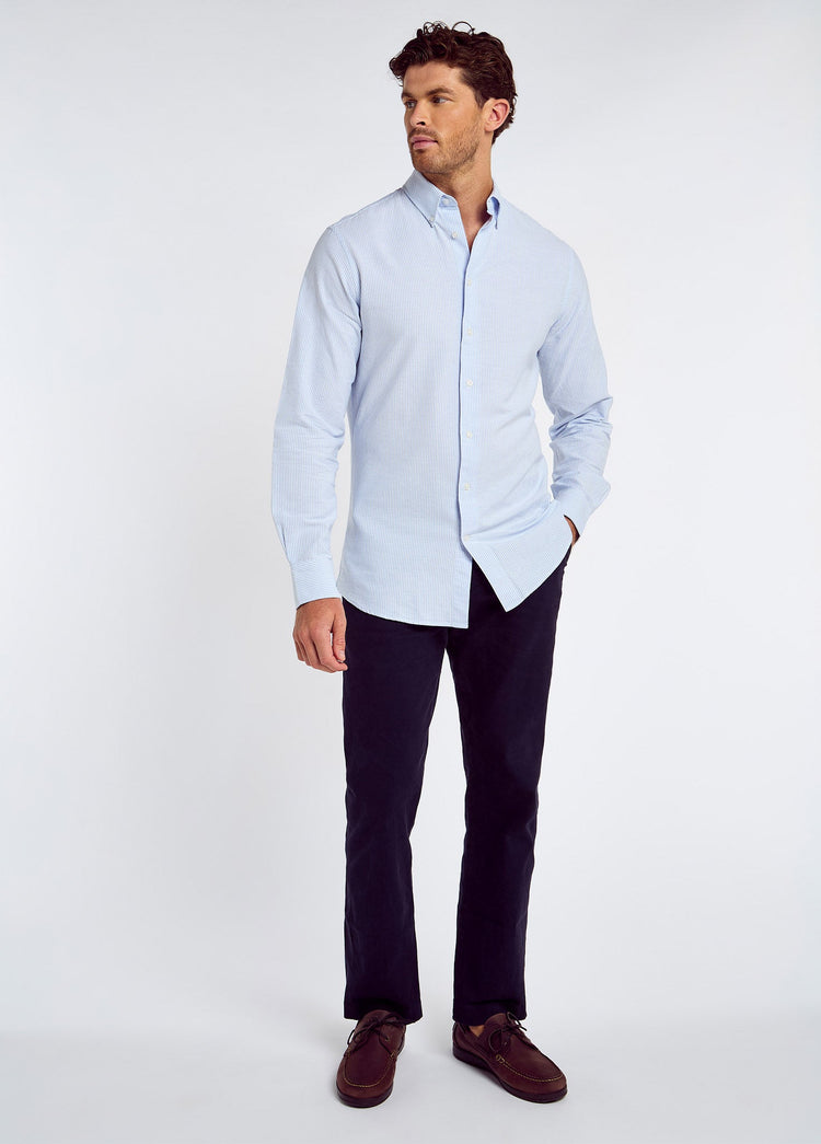 Clontarf Men’s Oxford Shirt - Blue Multi Stripe