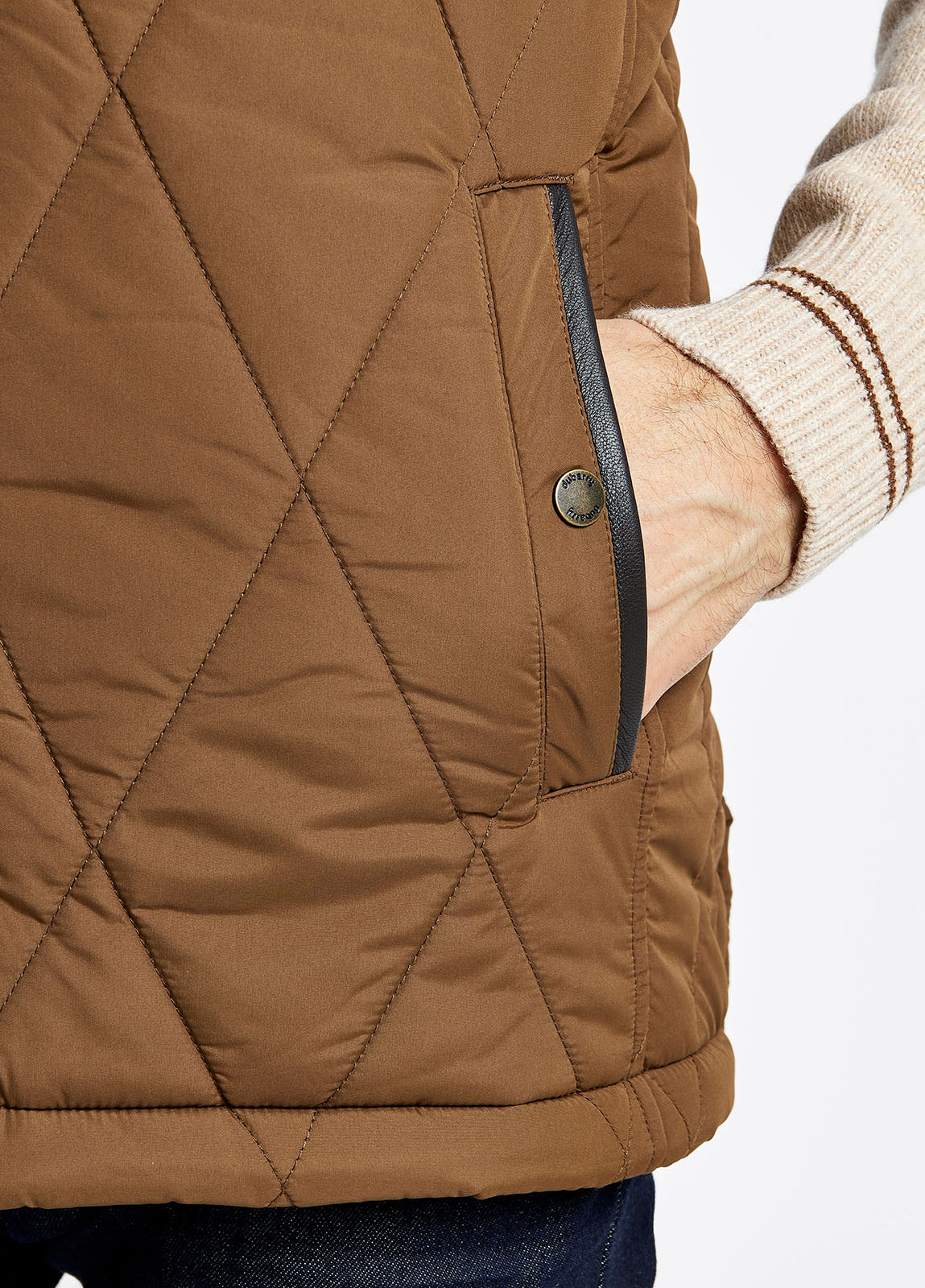 Colamber Men's Quilted Vest - Bronze - Sample