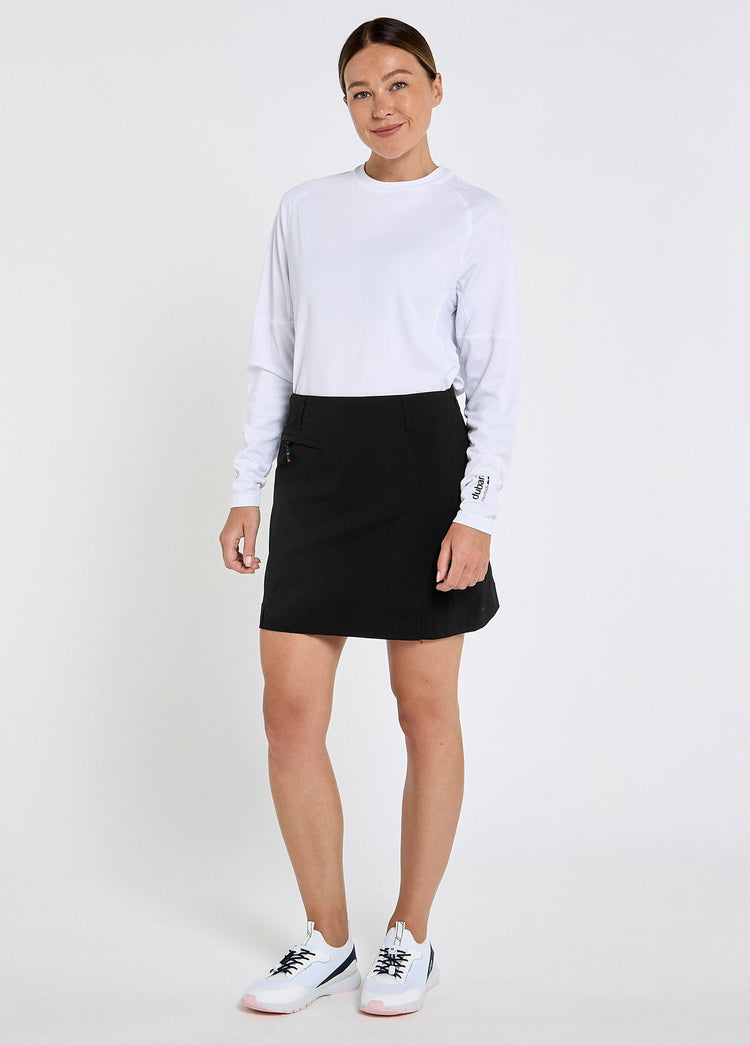 Corsica Womens Crew Skort - Black