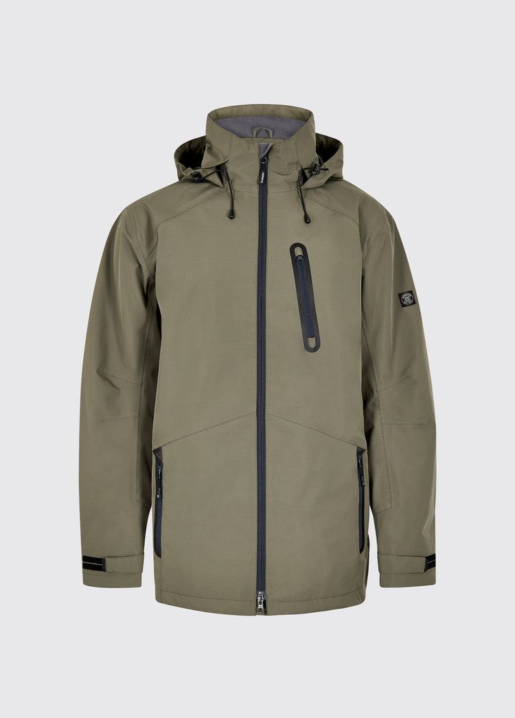 Crossbarry Men's waterproof jacket - Kelp