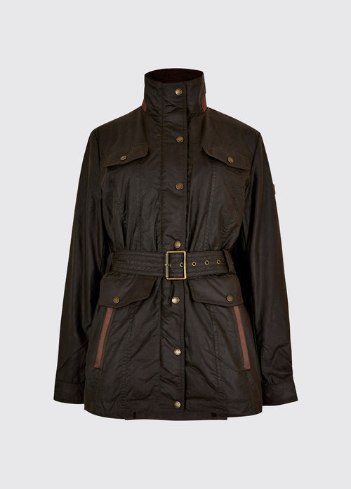 Gandon Women's waxed cotton coat - Verdigris