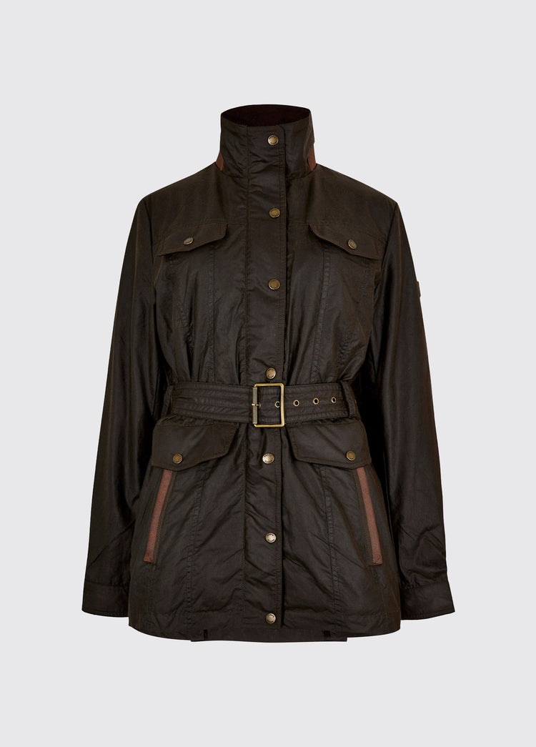 Gandon Women's waxed cotton coat - Verdigris