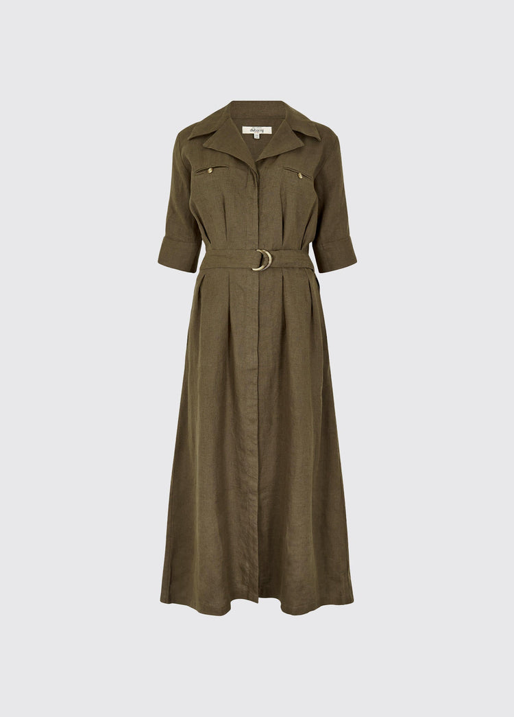 Gaynor Ladies' Linen Dress - Khaki