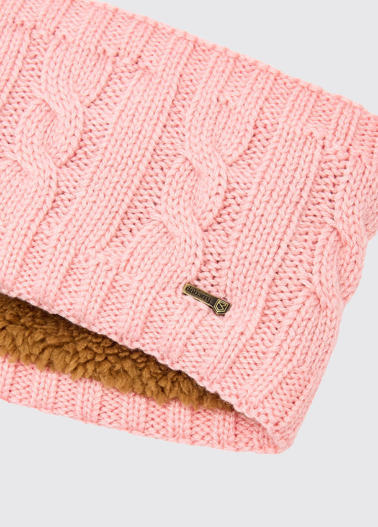 Gleeson Cable knit headband - Dusky Rose