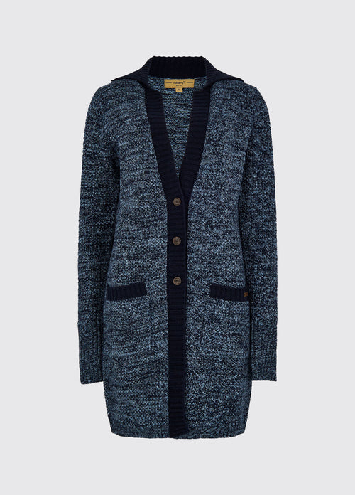 Hanley Ladies' Long Knit Cardigan - Navy - Sample