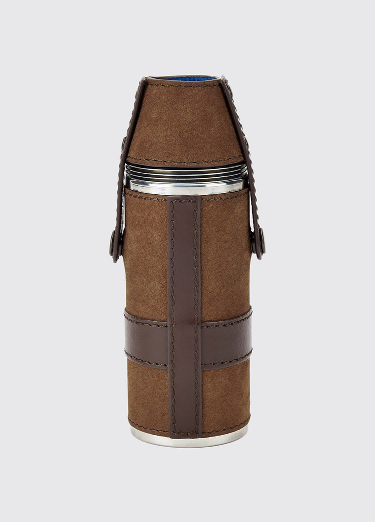 Jersey Hunter Flask in Dubarry Leather - Walnut