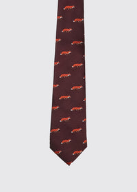 Kavanagh 100% silk woven tie - Merlot