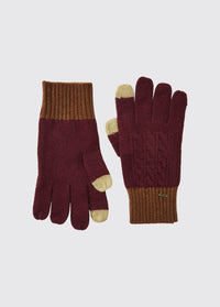 Ballyhide­­ Knitted Gloves - Ox Blood