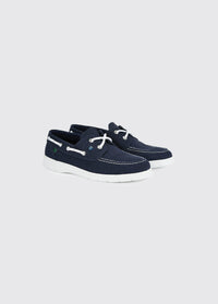 Biarritz Canvas Boat Shoe - Navy