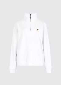 Castlemartyr Women's Quarter Zip Sweatshirt- White