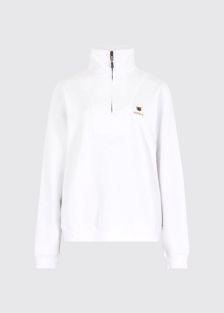 Castlemartyr Women's Quarter Zip Sweatshirt- White