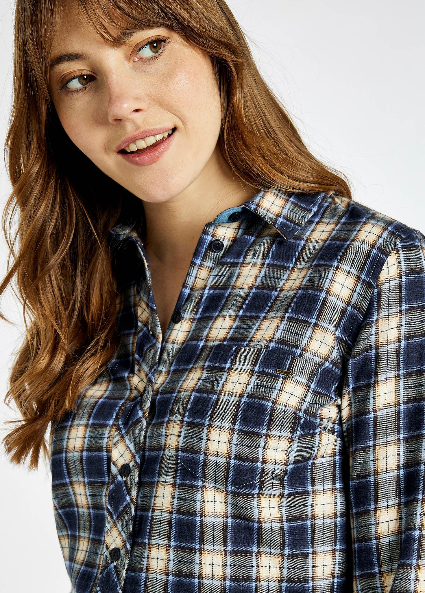Japonica Check Shirt - Peacock Blue Japonica Check Shirt - Peacock Blue